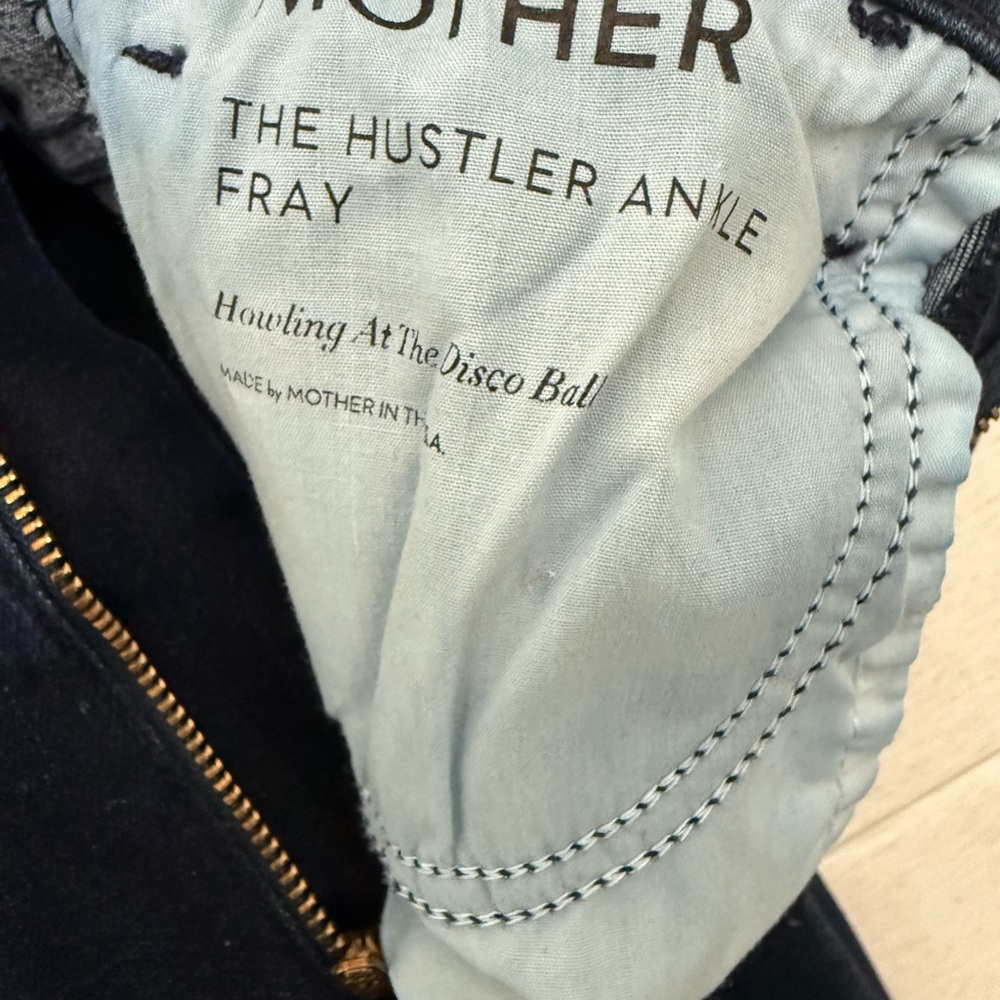 MOTHER Black High-Rise Ankle Flare Jeans - Picture 6 of 6